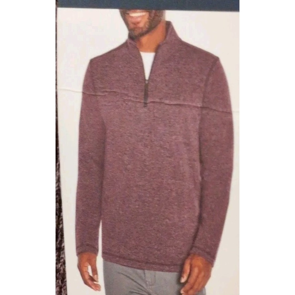Gap Men's Long Sleeve Half Zip Mock Neck Warm & Stylish Sweater small